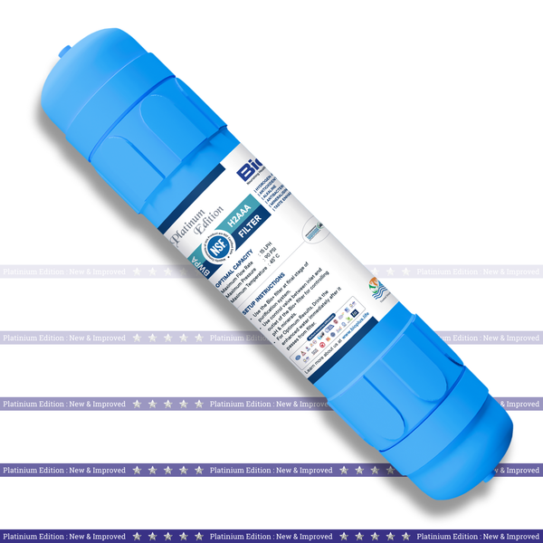 Bio+ Hydrogen-Rich, Alkaline, Antioxidant, Mineralising - H2AAA + Mineralising Water Filter 11" , Blue