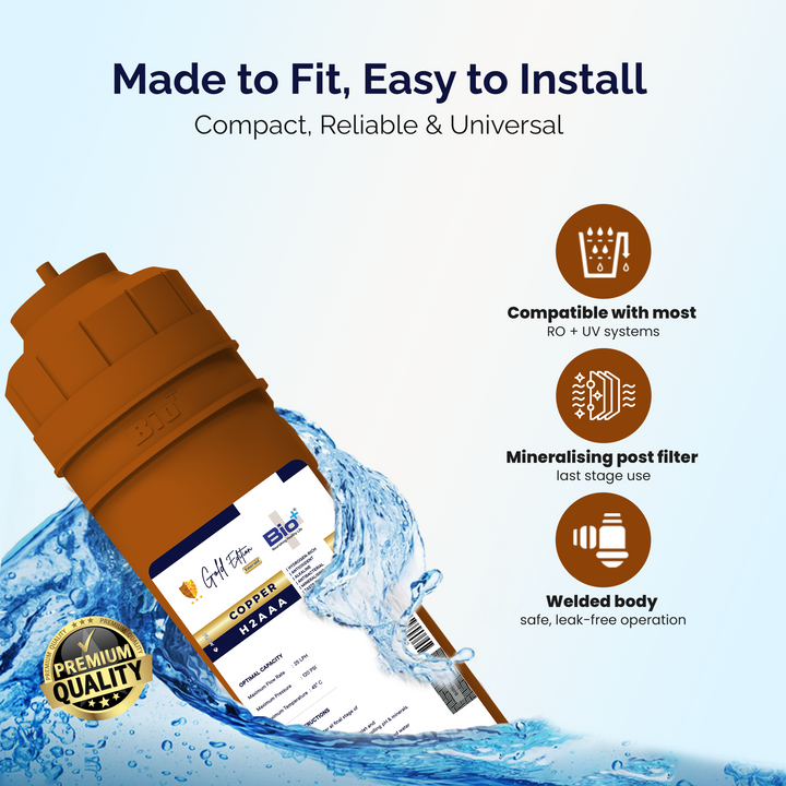 BioPlus H2AAA Copper 7-in-1 H2AAA Water Filter | Alkaline Water Purifi ...