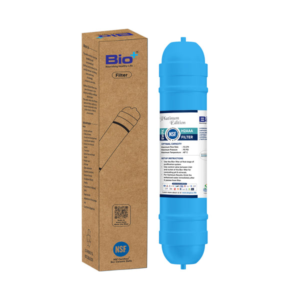 Bio+ 8" Hydrogen-Rich, Alkaline, Antioxidant, Mineralizing Water Filter SWPK for Household RO & Purifiers