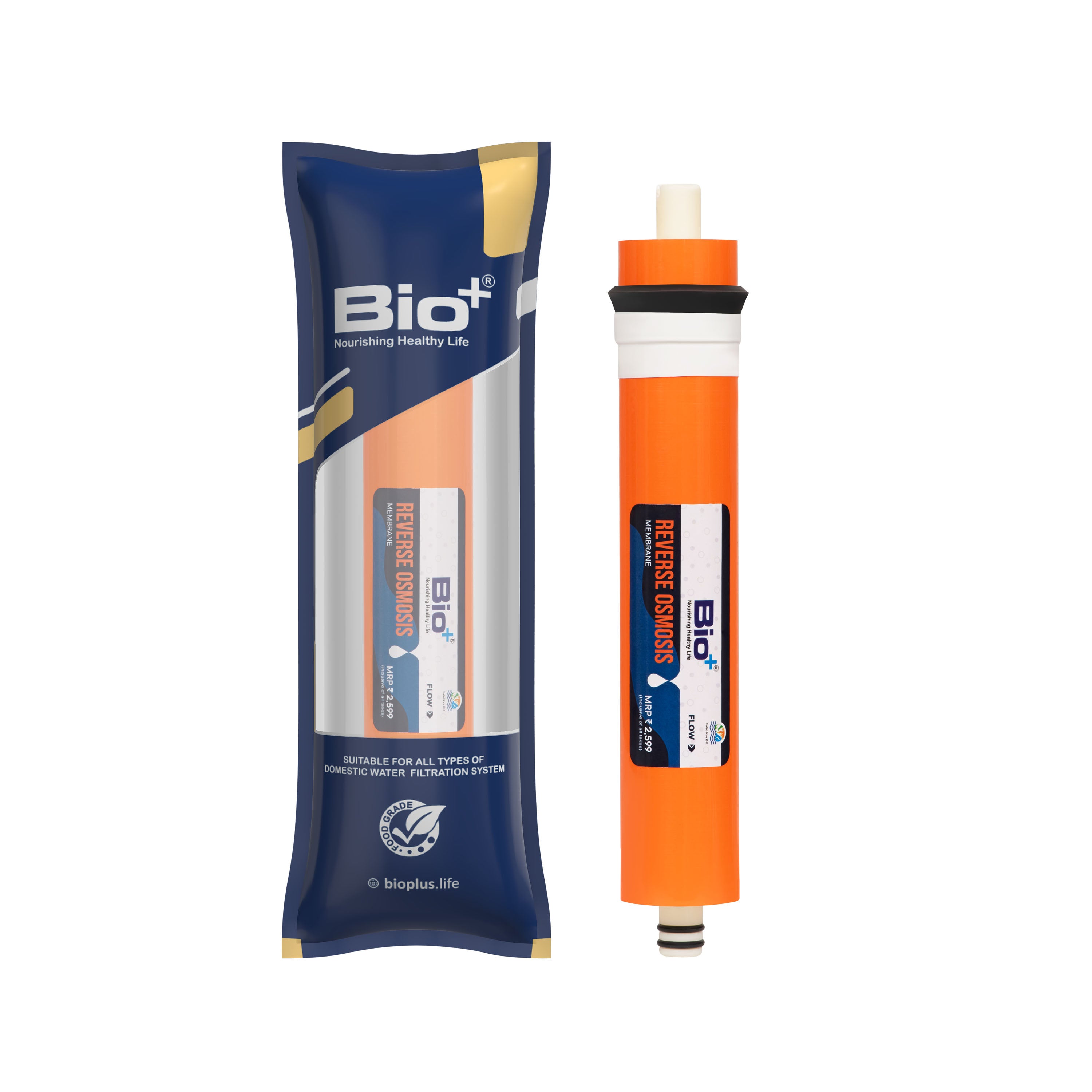 Buy Bio+ RO Membrane Cartridge – High-Efficiency RO Filter for Pure ...