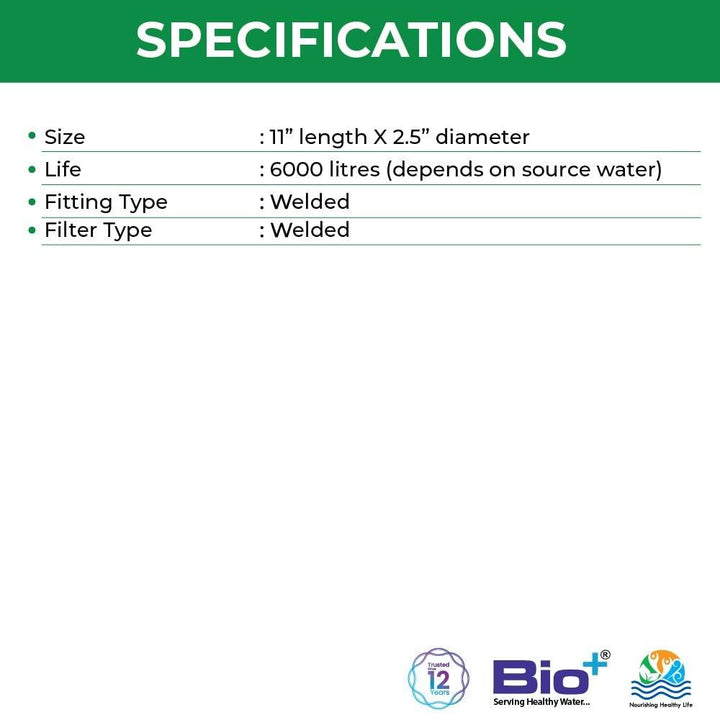 Bio+ Dechlorinator Filter - Biotech Industries Store