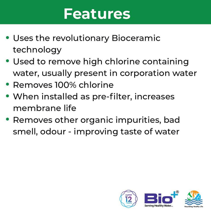 Bio+ Dechlorinator Filter - Biotech Industries Store